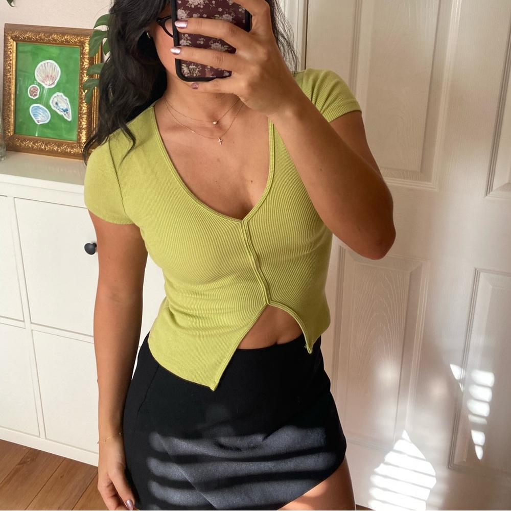 Abercrombie and fitch green top